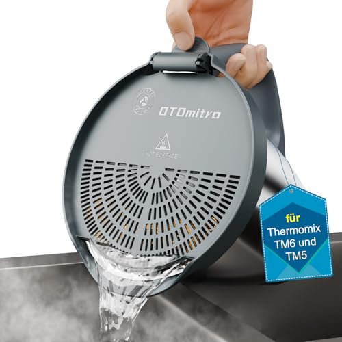 OTOmitra Passoire pour Thermomix TM6 TM5, passoire à pâtes sans BPA, bec verseur pour accessoires Thermomix, passe au lave-vaisselle, passoire de cuisine, passoire pour légumes et fruits