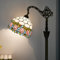 Blivuself Tiffany Stehlampe Rosa Tulpe Glasmalerei Schwanenhals Stehlampe Handgefertigte Tiffany-Stil Stehlampe mit Winkel verstellbare Lampenschirm für das Lesen arbeiten Home Decoration