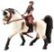 RFJYGWQM Horse Riding Figurines, Horse Ornament Model with Riders, Educational Toy