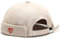 XYIYI Herren Herz Beige Dockermütze Brimless Hat Schädelkappe Arbeiter Matrosenmütze Gerollte Manschette Retro Beanie Mütze