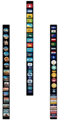 Anwicar Magnettafel x3 Schwarz 100x6 cm | Magnetisches Stahlboard für Magnete, Fotos und Notizen, Beschreibbar, Montageset inklusive