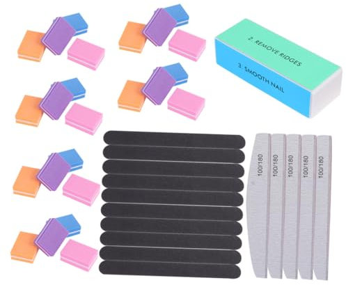 FRCOLOR 1 tampone per unghie smalto gel blocco di levigatura in spugna smalto per unghie UV comoda carta vetrata limetta unghie limette per unghie lima per unghie levigatura delle unghie
