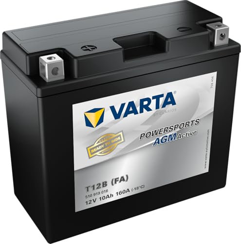 Batterie Moto VARTA Powersports AGM Active T12B (FA) - 12V 10Ah 160A