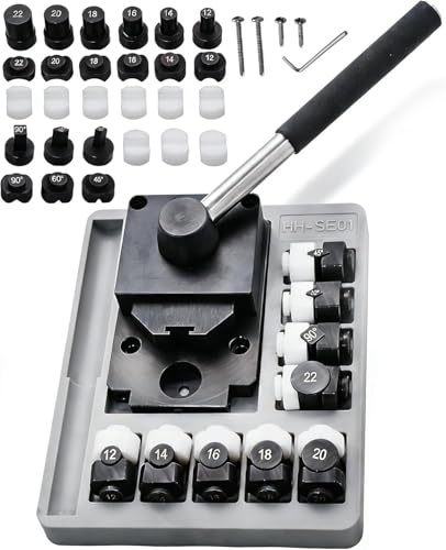 GEMKIT Ringbiegemaschine für Schmuckherstellung – Metall-Ringbieger für Edelstahl- und Löffelringe, kraftsparendes Design, hohe Präzision, professionelles Werkzeug