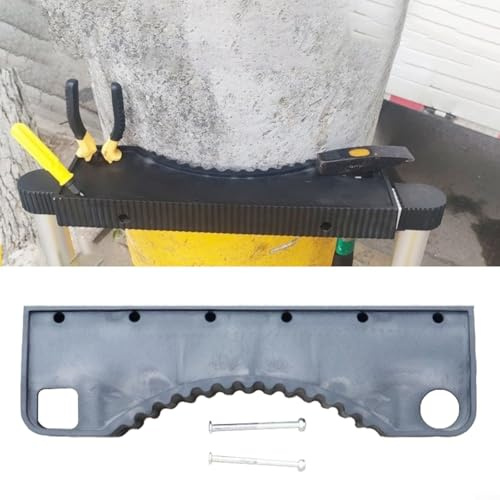 EXTRWORY Ladder Stabiliser With Non-Slip Mat Telescopic Ladder Anti-Slip Arc-Shaped Tool Holder Black Rubber 335X90x40mm For Home Outdoor Work