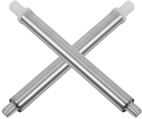 CORHAD Ricambi Scopino WC in Acciaio Inox Argento 2 Pezzi Tubo di Ricambio Robusto per Spazzolone WC Bagno, Facile da Sostituire e Pulire