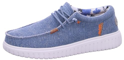 Fusion Leinenschuh Blau in Größe 40