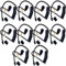Ersatzspule Audio Tube, Lsgoodcare 10Pcs Twist On Acoustic Tube Ersatz schwarz mit Pilz Ohrstöpsel Ohrstöpsel Compatible with Motorola Midland Kenwood Zwei-Wege-Radio Überwachung Headset Hörer Mehrweg
