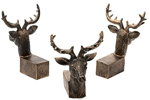 Potty Feet Stag Figures Plant Pot Feet - Planter Support - Handmade Decorative Ornaments - 3pcs