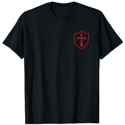 Tempelritter Schild & Kreuz, Dichtung von Soldaten, T-Shirt