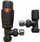 Anthracite Angled Thermostatic Radiator Valve Set