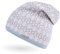 Neverless® Damen Strick-Mütze Beanie gefüttert Fleece Innenfutter Winter-Mütze Rautenmuster hellblau Unisize
