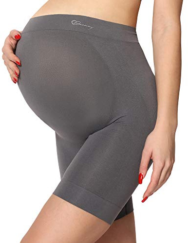 Be Mammy Umstandsshorts Damen Schwangerschaft Unterwäsche High Waist 06-15 | Hoher Bund, ohne Seitennähte, weich und elastisch, 91% Polyamid, 9% Elasthan, mit Aloe Vera und Jojoba, für Schwangerschaft