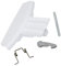 SPARES2GO Door Handle Kit Washing Machine/Washer Dryer compatible with HOTPOINT (White)