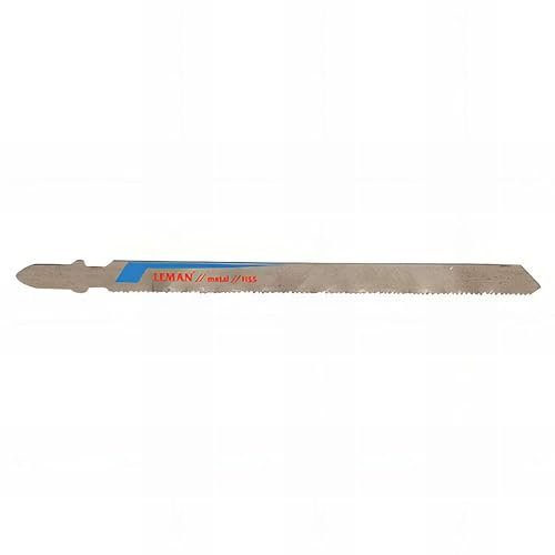 Leman - Lot de 5 lames de scie sauteuse HSS Lu. 110 mm pas 1,2 mm coupe droite pour métal - 7102.05 - Leman