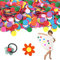 Agatige 200 Stück Bastelfilzkreise, 4 cm, gemischte Farben, Filzpunktflecken, farbige Filzpads, runde Applikationen, Filzflecken für DIY, Nähen, Handarbeit, Blumenparty, Hochzeit, Tischdekoration