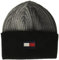 Tommy Hilfiger Herren Ribbed Cuff Hat Beanie-Mütze, Flagge in Heather Grey, Einheitsgröße