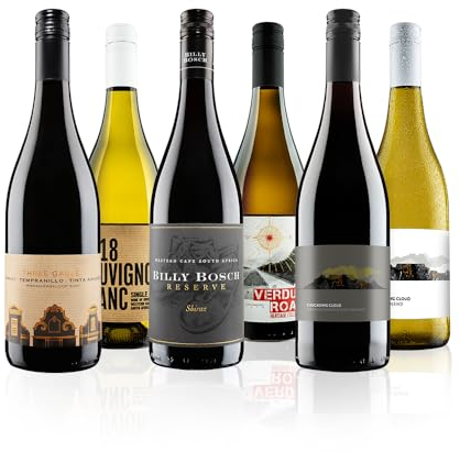 Virgin Wines - South African Mixed Wine Case - 6 Bottles (75cl) - Shiraz, Merlot, Sauvignon Blanc