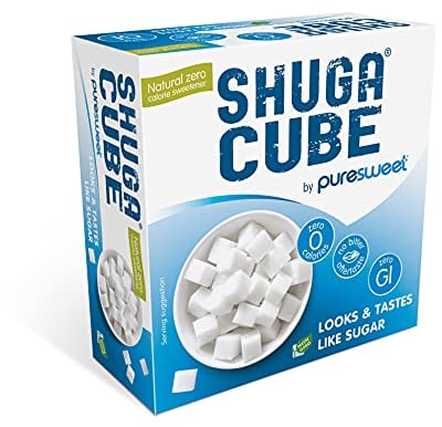 Puresweet Shuga® Cube, Zero Calorie Sugar Cubes (48), Sugar Free, 100% Natural, No bitter Aftertaste, Vegan.