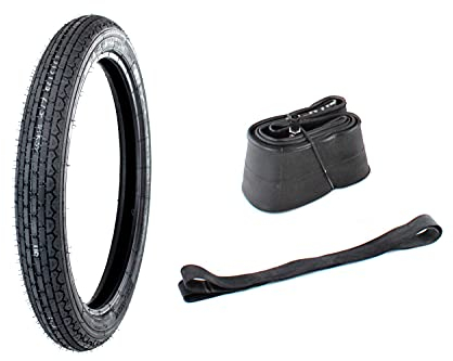 Heidenau Motorrad Reifen 2,75x18 Zoll MC Profil K39 48P Ganzjahresreifen, Reinforced + Schlauch AV gerade + Felgenband z.B. für MZ ETZ251 ETZ301