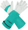 SLARMOR Gartenhandschuhe aus Leder für Damen und Herren - Dornensicher zum Beschneiden von Rosen, mit Unterarmschutz, Lange Rindsleder Arbeitshandschuhe für Garten und Haushaltsaufgaben