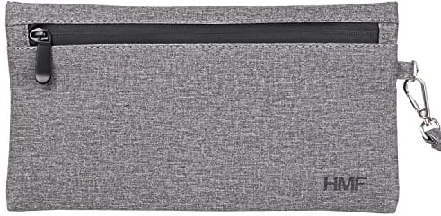 HMF Geruchsdichte Tasche, Leckerlibeutel für Hunde | Größe M | Polyester | Grau