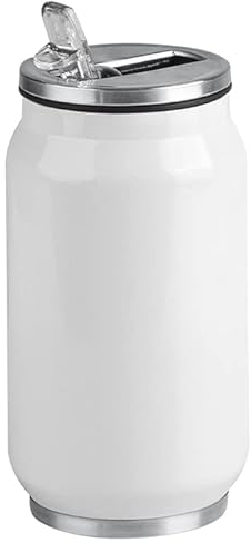 borraccia termica acciaio 330 ml doppio strato con cannuccia incorporata in materiale antibatterico