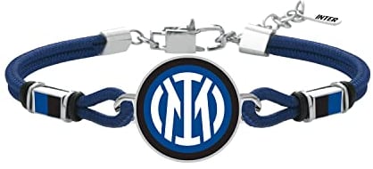 Inter Unisex-Adult Bracciale, Nero Blu, Taglia Unica