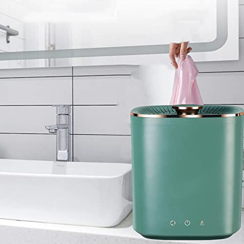 PanHuiWen Lavadora Portatil Plegable 2.5L Turbo Lavadora Manual Sin Electricidad a Pedal para Apartamentos dormitorios Camping Viajes,Green-Ordinary