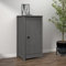 WIFESE Sideboard Grau 40x35x80 cm cm Massivholz Kiefer Komodenschrank KüChenschrank Schlafzimmer Schrank Klein Badezimmerschrank Flur MöBel Allzweckschrank Kommode Flur Fernsehschrank