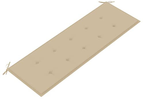 WIFESE Gartenbank-Auflage Beige 150x50x3 cm Sitzkissen Bank Bankauflage Kissen Outdoor Bierbankauflagen Sitzpolster Bank Sitzauflagen FüR BäNke Bankkissen Eckbank Auflagen