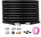 VEVOR Tubo per Idropulitrice 30,5m ∅6,4 mm Ricambio, Filettatura in Ottone Idropulitrice Alta Compatibilità, Raggio di Curvatura 19,1mm 289,58bar, Tubo per Prolunga per Idropulitrice Alta Pressione