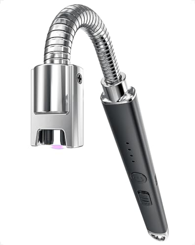 VVAY Encendedor Cocina, Mechero Electrico Largo, USB C Recargable, Antiviento