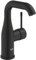 GROHE Essence Miscelatore monocomando lavabo 1/2″ M-Size Phantom 24176KF1, Nero/Puro Piacere