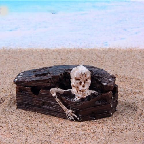 Aschenbecher im Gothic-Schädel-Design – gruseliges Skelett-Aschenbecher aus Kunstharz für Zimmer, Büro, Bar, Tischplatte, Gothic-Dekoration, cooles Raucher-Geburtstagsgeschenk, Halloween-Geschenke