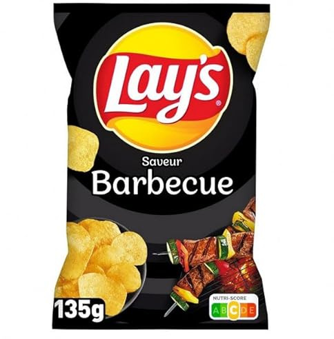 LAY'S - Fichas para barbacoa (135 g, 4 artículos)