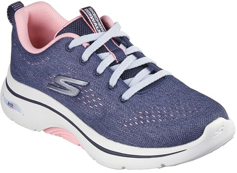 Skechers Go Walk Arch Fit 2.0 Vivid Sunset-Sneaker für Damen, Navy, 42 EU