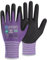 KAYGO 3 pares guantes de trabajo de Seguridad recubiertos con nitrilo, KG18N, nylon de punto sin costura, buena fuerza de agarre, adecuados para uso general, auto (Morado, talla 10)
