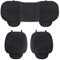 Auto Accessori Lupex Coprisedile Seduta 3 pezzi Universale Auto in PVC Nero | Protezione Sedile 2 Anteriore e 1 Posteriore | Protector Comfort Automotive Cuscino Interni