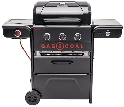 Char-Broil Barbacoa de gas y carbón Gas2Coal 330 Edición Especial con plancha