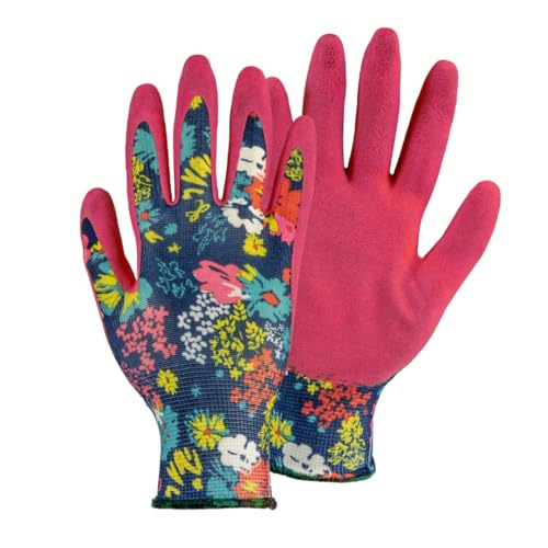 Scheibler Workwear – Gartenhandschuhe Fiona – Handschuhe für Gartenarbeit – Arbeitshandschuhe hochelastisch & griffig – verfügbar in den Größen 9 (Lachs)
