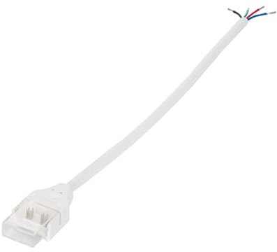 LEDKIA LIGHTING Verbinder mit Kabel für RGB LED-Streifen 12/24/220V SMD Silicone FLEX Breite 12 mm 12 mm