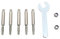 YWBL-WH 5 Packs Chainsaw Sharpening Stone, High Hardness Chain Saw Sharpening Bit Burr File, Excellent Polishing, Versatile Application With Emery Material, for Grinding Hard Alloys