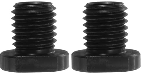 QUARKZMAN M10 Hembra a M14 Macho Adaptador Pulidor Conexión 2 Piezas | Adaptador de herramienta giratoria, conector de rosca para taladro de núcleo de diamante, disco de pulido, color negro