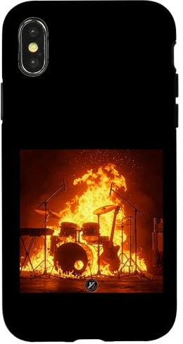 Battery on fire Case for iPhone X/XS