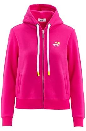 Felpa con Cappuccio e Zip Padel Donna | PadelMiAmor (IT, Testo, XL, Regular, Regular, Fucsia)
