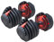 Alivio 10-in-1 Adjustable Dumbbell 24kg, Space Saving Body Workout Home Gym Equipment for Men Women, 1-Second Adjustment Secure Locking System Fitness Dumbbell (Pack of 2 Pc)