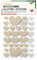 folia 23772 23772-Moosgummi Glitter-Sticker Hearts Classic, 50 Stück in Gold und Silber, Aufkleber in 4 Größen zum Verzieren und Dekorieren