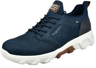 bugatti Herren Schlupfstiefel, Männer Stiefel Kaltfutter,schnürschuhe,straßenschuhe,Sneaker,Freizeitschuhe,sportlich,Dark Blue (4100),40 EU/EU UK