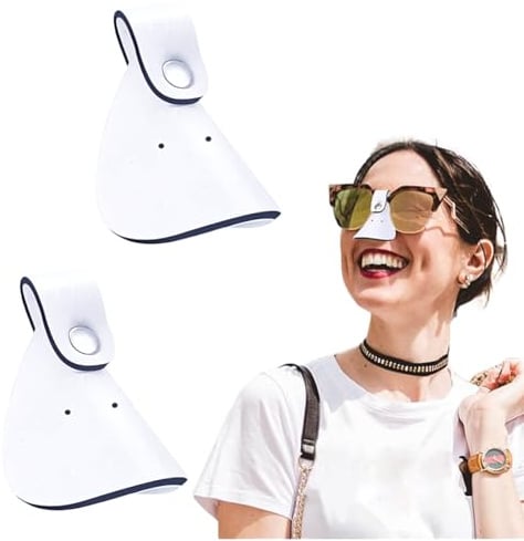JYNVO 2er Pack Sonnenschutz Nasenmaske, Nasenschutz Sonne, Outdoor Nasenschutz, Damen Herren Nasenschutz Anti-Ultraviolett Laufen Bergsteigen Wandern Radfahren - Atmungsaktiv und hautfreundlich